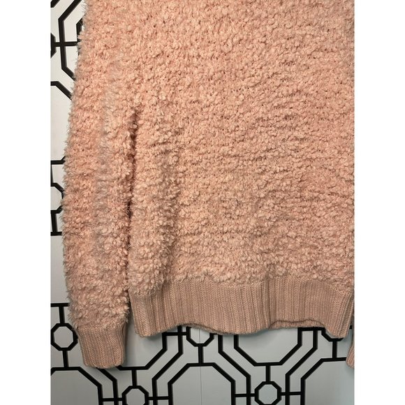 Skye's The Limit Ladies Soft Fluffy Pink Cowl Neck Sweater Size Medium - Picture 6 of 9